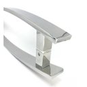 Ver imagem 2 de Puxador Curvo Inox Porta 1,5 Metros Pivotante Madeira e Vidro Polido