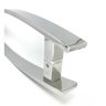 Puxador Curvo Inox Porta 1 Metro Pivotante Madeira e Vidro Polido - 2
