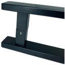 Ver imagem 3 de Puxador Inox Porta 1,5 Metros Pivotante Madeira e Vidro Preto