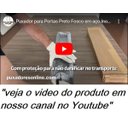 Ver imagem 4 de Puxador Inox Porta 1,2 Metros Pivotante Madeira e Vidro Preto