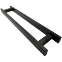 Ver imagem 1 de Puxador Inox Porta 1 Metro Pivotante Madeira e Vidro Preto