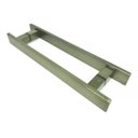 Ver imagem 2 de Puxador Inox Porta 1,2 Metros Pivotante Madeira e Vidro Ouro Velho