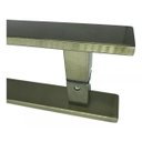 Ver imagem 3 de Puxador Inox Porta 1 Metro Pivotante Madeira e Vidro Ouro Velho