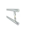 Ver imagem 2 de Puxador Tubolar Inox Porta 1 Metro Pivotante Madeira e Vidro Polido