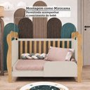 Ver mais imagens de Quarto de Bebê Berço 3 em 1 e Cômoda 4 Gavetas 100% MDF Nina Espresso Móveis Bege/Off White/Amê