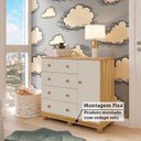 Ver imagem 6 de Quarto de Bebê Berço 3 em 1 e Cômoda 4 Gavetas 100% MDF Nina Espresso Móveis Bege/Off White/Amê