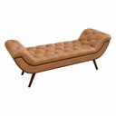 Ver imagem 5 de Puff Recamier 140cm Awa Courino Caramelo - Sallar Home