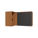 Ver imagem 1 de Armário Aéreo de Canto 1 Porta 98cm Elara Kappesberg Canela/preto