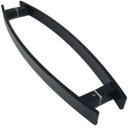 Ver imagem 2 de Puxador Curvo Inox Porta 1 Metro Pivotante Madeira e Vidro Preto