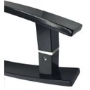 Ver imagem 3 de Puxador Curvo Inox Porta 1 Metro Pivotante Madeira e Vidro Preto