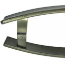 Ver imagem 3 de Puxador Curvo Inox Porta 1,2 Metros Pivotante Madeira e Vidro Ouro Velho