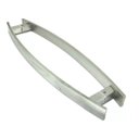 Ver imagem 1 de Puxador Curvo Inox Porta 1,2 Metros Pivotante Madeira e Vidro Escovado