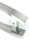 Ver imagem 3 de Puxador Curvo Inox Porta 1,2 Metros Pivotante Madeira e Vidro Escovado
