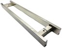 Ver imagem 2 de Puxador Inox Porta 1,2 Metros Pivotante Madeira e Vidro Polido