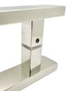 Ver imagem 3 de Puxador Inox Porta 1,2 Metros Pivotante Madeira e Vidro Polido