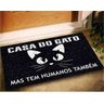 Tapete Capacho Casa Do Gato 60x40 Entrad Decorativo Pet Cat - 1