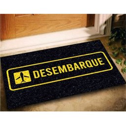 Tapete Capacho Decorativo Desembarque 60x40 Viagem Casa Lar - 1