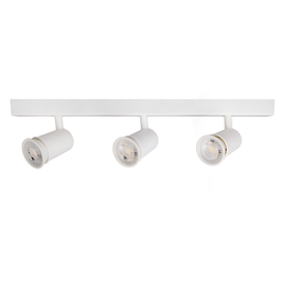 Trilho Eletrificado 3 Spot Led Mr16 Gu10 Direcionável Cor:branco - 9