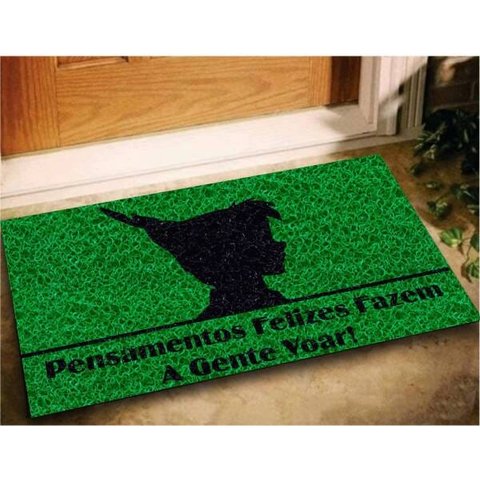 Tapete Capacho Decorativo Peter Pan 60x40 Casa Porta Lar