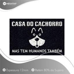 Tapete Capacho Divertido Casa Do Cachorro 60x40 Dog Pet Lar - 2