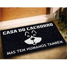 Tapete Capacho Divertido Casa Do Cachorro 60x40 Dog Pet Lar - 1