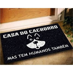 Tapete Capacho Divertido Casa Do Cachorro 60x40 Dog Pet Lar