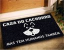 Ver imagem 1 de Tapete Capacho Divertido Casa Do Cachorro 60x40 Dog Pet Lar