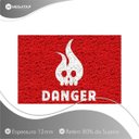 Ver imagem 2 de Tapete Capacho Divertido Danger 60x40 Decore Casa Home Porta