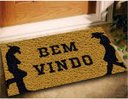 Ver imagem 1 de Tapete Capacho Entrada Bem Vindo Cowboy 60x40 Casa Decoração