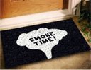 Ver imagem 1 de Tapete Capacho Divertido Smoke Time Fumaça 60x40 Entra Porta