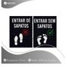 Tapete Capacho Entrar sem Sapatos 60x40 Tire Casa Divertida - 2