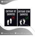 Ver imagem 2 de Tapete Capacho Entrar sem Sapatos 60x40 Tire Casa Divertida
