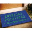 Ver imagem 1 de Tapete Capacho Energias Positivas Sao Bem Vindas 60x40 Casa