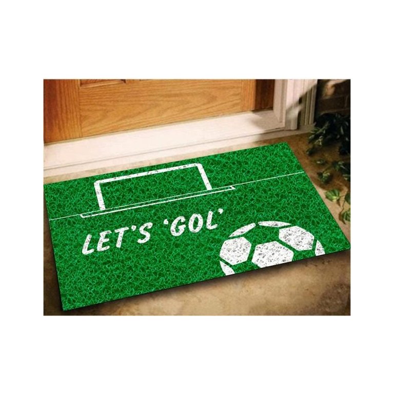Tapete Capacho Futebol Lets Gol 60x40 Divertido Esporte Casa