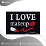 Tapete Capacho I Love Makeup 60x40 Maquiagem Menina Decora - 2