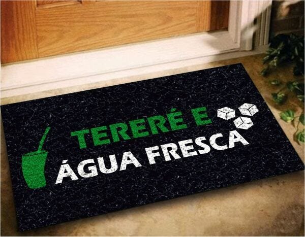 Tapete Capacho Tereré e Água Fresca 60x40 Terez Divertido - 1