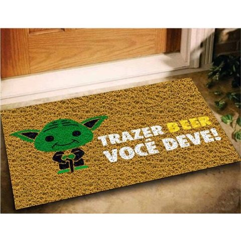 Tapete Capacho Trazer Beer Você Deve 60x40 Cerveja Yoda Casa