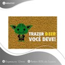 Ver imagem 2 de Tapete Capacho Trazer Beer Você Deve 60x40 Cerveja Yoda Casa