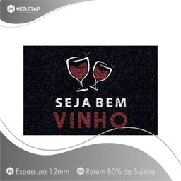 Tapete Capacho Seja Bem Vinho 60x40 Decorativo para Casa Lar - 2