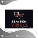 Ver imagem 2 de Tapete Capacho Seja Bem Vinho 60x40 Decorativo para Casa Lar