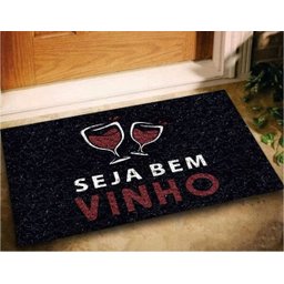 Tapete Capacho Seja Bem Vinho 60x40 Decorativo para Casa Lar - 1