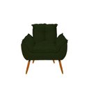 Ver imagem 2 de Poltrona Decorativa Opala Pés Palito - Sala, Recepção Cor:verde