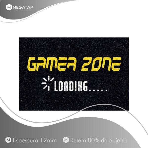 Tapete Capacho Gamer Zone 60x40 Porta Entrada Jogos Play Lar - 2