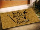 Ver imagem 1 de Tapete Capacho Divertido You Shall Not Pass 60x40 Senhor