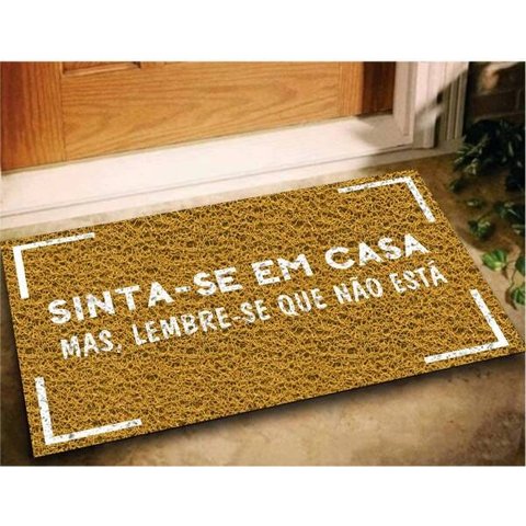 Tapete Capacho Sinta em Casa 60x40 Decorativo Entrada Lar