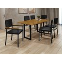 Ver imagem 1 de Conjunto Área Gourmet 6 Cadeiras 1,60x0,90m Itália Paonanda
