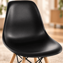 Ver imagem 7 de Conjunto Mesa de Jantar Redonda com 4 Cadeiras Eames Eiffel para Cozinha e Sala de Jantar - Preta