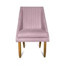 Ver imagem 2 de Kit 04 Cadeiras Para Sala De Jantar Ana Pés Palito Suede Rosa Bebê - D'Classe Decor