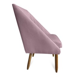 Kit 04 Cadeiras Para Sala De Jantar Ana Pés Palito Suede Rosa Bebê - D'Classe Decor - 4