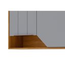 Ver imagem 3 de Armário Aéreo Cozinha Modulado Celeste C/ 2 Portas 80cm Cinamomo/platina - Mgm